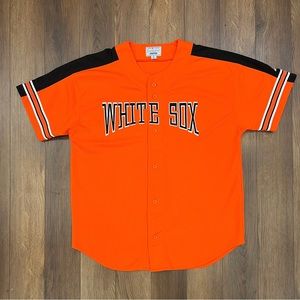 Rare Starter Chicago White Sox Baseball Jersey Orange XL